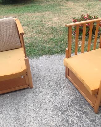 lettino infanzia / 2 poltroncine