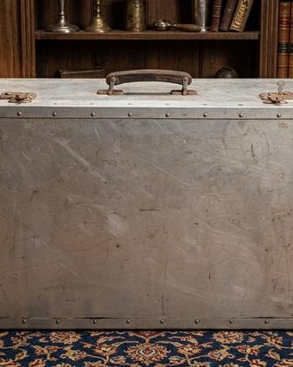 Baule Vintage in Alluminio – Pezzo industrial