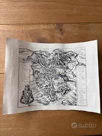 Mappa antica Siena (Sena)