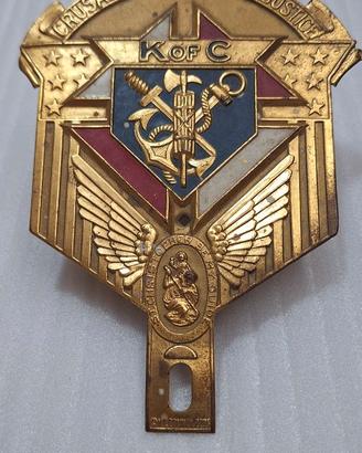 Emblema auto dei Cavalieri di Colombo K.of C.
