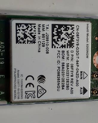 Scheda WiFi + Bluetooth Intel 8265NGW