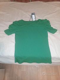 Maglia donna lunga S/M con cartellino, nuova.