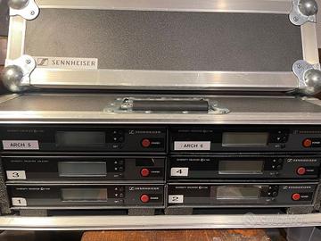 SENNHEISER rack 6 radiomicrofoni