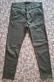 pantaloni chino uomo Liu Jo taglia 48 verde kaki