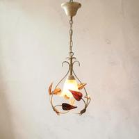 coppia di lampadari in ferro battuto 