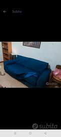 divano blu come nuovo