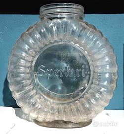 contenitore in vetro vintage sperlari