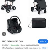 trio cam taski sport oro rosa come nuovo