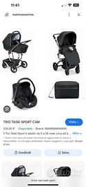 trio cam taski sport oro rosa come nuovo
