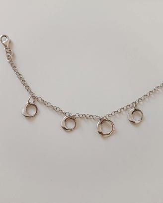 Bracciale argento 925 con ciondoli pendenti