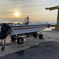 Barca con motore evinrude etec40cv