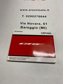 MANUALE OFFICINA PER HONDA CRF 450 L