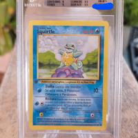 carta Pokemon Squirtle 63/102 Set Base Prima Edizi