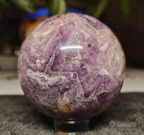 Sfera di Cristallo 910g Minerale Ametista Reiki