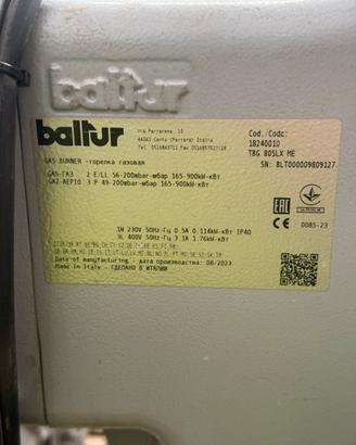Bruciatore baltur mod.TBG-80SLX ME
