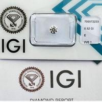 DIAMANTE  0.52ct   E  VVS1 !