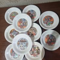 piatti da collezione autogrill anni 80.