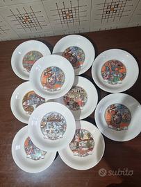 piatti da collezione autogrill anni 80.