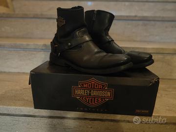Stivali Harley Davidson in pelle nera - Taglia 45