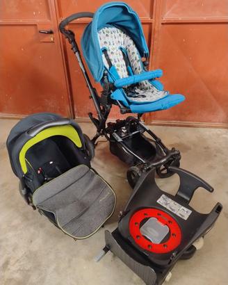 Passeggino trio/duo Janè Epic Matrix + base Isofix