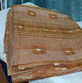 tessuto tenda semi trasparente con figura 