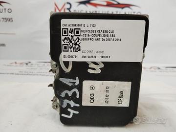 ABS MERCEDES CLS W219 A2184310112 642920 diesel 29