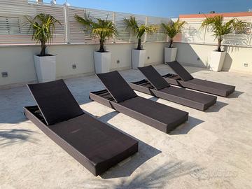 Lettini da esterno uno più