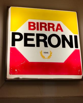 insegna luminosa Peroni anni 70