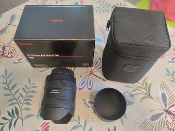 Obiettivo grandangolo SIGMA 8-16mm F4.5-5.6 DC