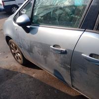 Porte,Baule e paraurti post. Opel Meriva B grigia