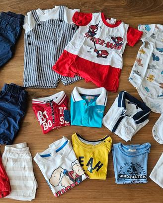Vestiti estivi per bimbo misure 3-6 mesi.