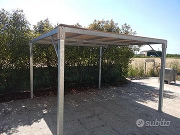 Gazebo in ferro zincato