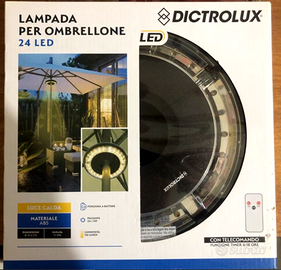 Lampada da ombrellone 24 luci   