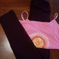 Leggings e canotta abbinata