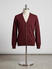 Cardigan Fay Uomo Bordeaux Scollo a V