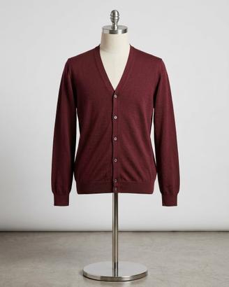 Cardigan Fay Uomo Bordeaux Scollo a V