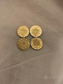 4 monete 10 centesimi di euro