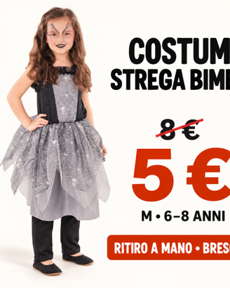 Costume strega bimba M 6-8 anni - Halloween - 5€