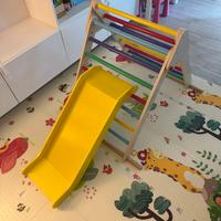Scivolo in legno pieghevole per bambini