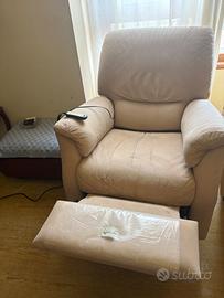 Poltrona reclinabile elettrica Natuzzi