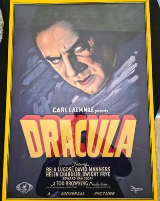 Quadro con locandina film Dracula con Bela Lugosi