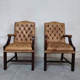  Poltrone chesterfield director...chester vintage 