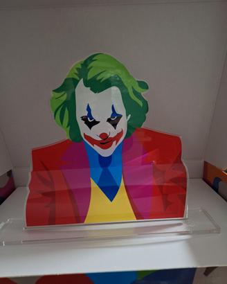 marco lodola, statuetta in plexiglass joker