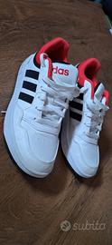 Adidas Hoops Bianche e rosse - numero 36 e 2/3