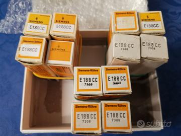 COPPIA/QUARTETTO VALVOLE E188CC SIEMENS NOS E88CC