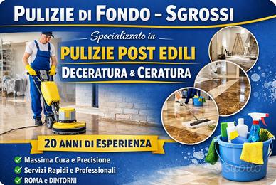 Pulizie di fondo - sgrossi