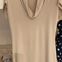 Abito elasticizzato beige