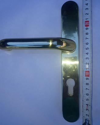 Maniglie per porta in ottone dorato