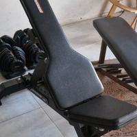 panca reclinabile per pesi, seminuova