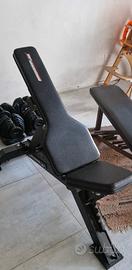panca reclinabile per pesi, seminuova